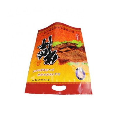 Plastic Bag Food Packaging/ 3 Side Seal Zipper Bag / Stand Up Pouch Ziplock Bag For Meat Pork Beef Sea Food